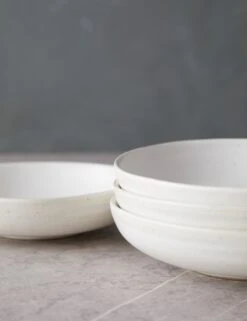 Weilan Low Bowl (Set Of 4) 12 Weilan Low Bowl (Set Of 4) -TableTrove Sales Store WeilanLowBowl Setof4 White Grey 0088