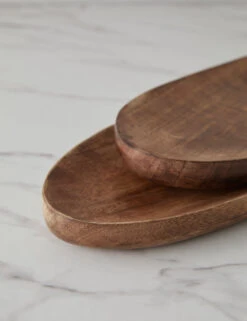 Zidane Trays (Set Of 2) -TableTrove Sales Store ZidaneNestingWoodenTrays Setof2 14497