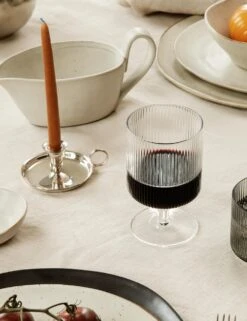 Ripple Wine Glasses (Set Of 2) By Ferm Living -TableTrove Sales Store fermLIVING AW21 FlowWhiteSpeckle FlowPlateLarge RippleLowGlasses image