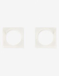 Modernist Napkin Ring Set -TableTrove Sales Store mar10 whi napkin ring white