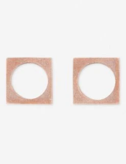 Modernist Napkin Ring Set -TableTrove Sales Store mar11 pin napking ring pink