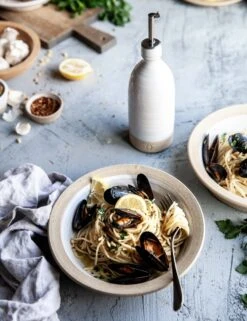 Olive Oil Bottle By Farmhouse Pottery 8 Olive Oil Bottle By Farmhouse Pottery -TableTrove Sales Store pasta bowl mussels 7 1 527f4978 c4d8 4862 9db8 32bee72a4a75