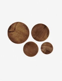 Shallow Dish, Teak Root (Set Of 4) -TableTrove Sales Store ss19 silo teakrootshallowdish2 edit 1 1